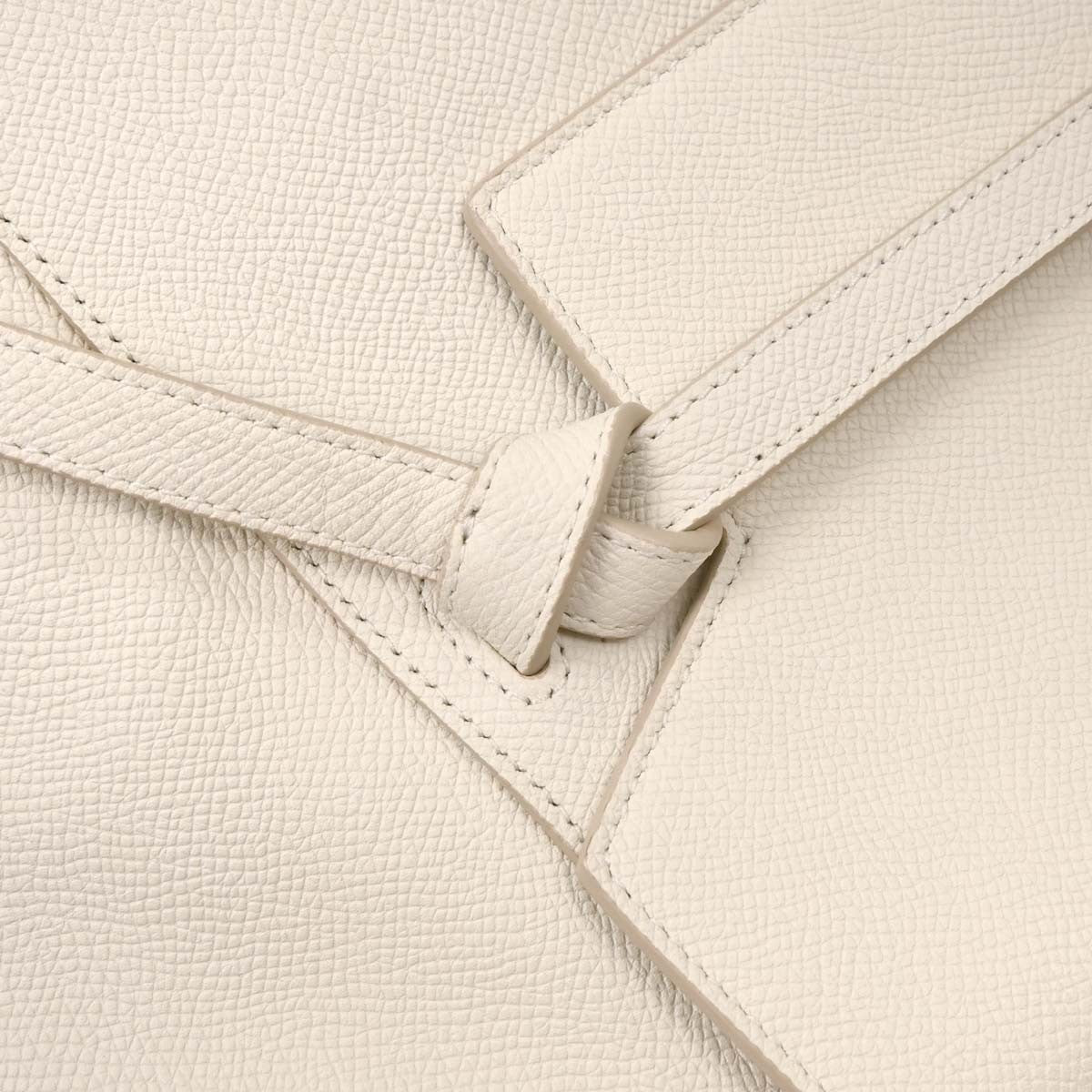 Celine Belt Bag Calfskin, WHITE, LEATHER, Handbag