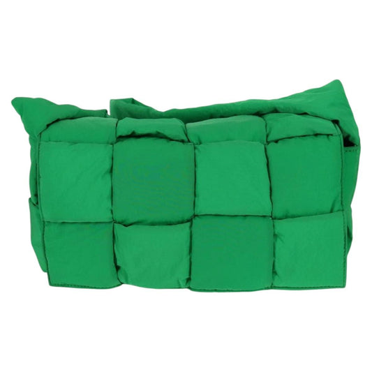 Bottega Veneta Padded Tech Cassette Crossbody Bag Intrecciato Nylon, GREEN, NYLON, Crossbody bag