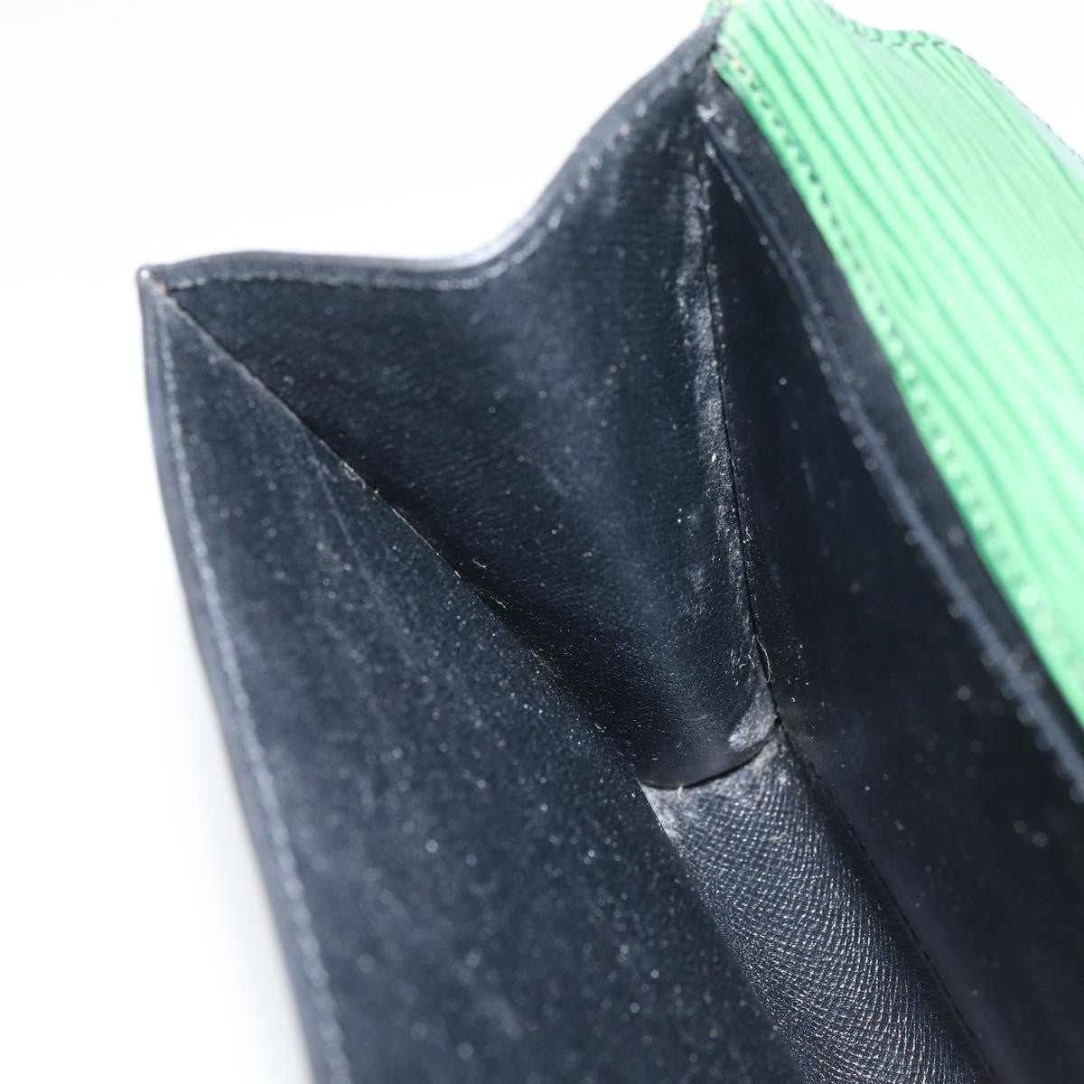 Louis Vuitton Art Deco Clutch Epi Leather, GREEN, LEATHER, Clutche & pouche