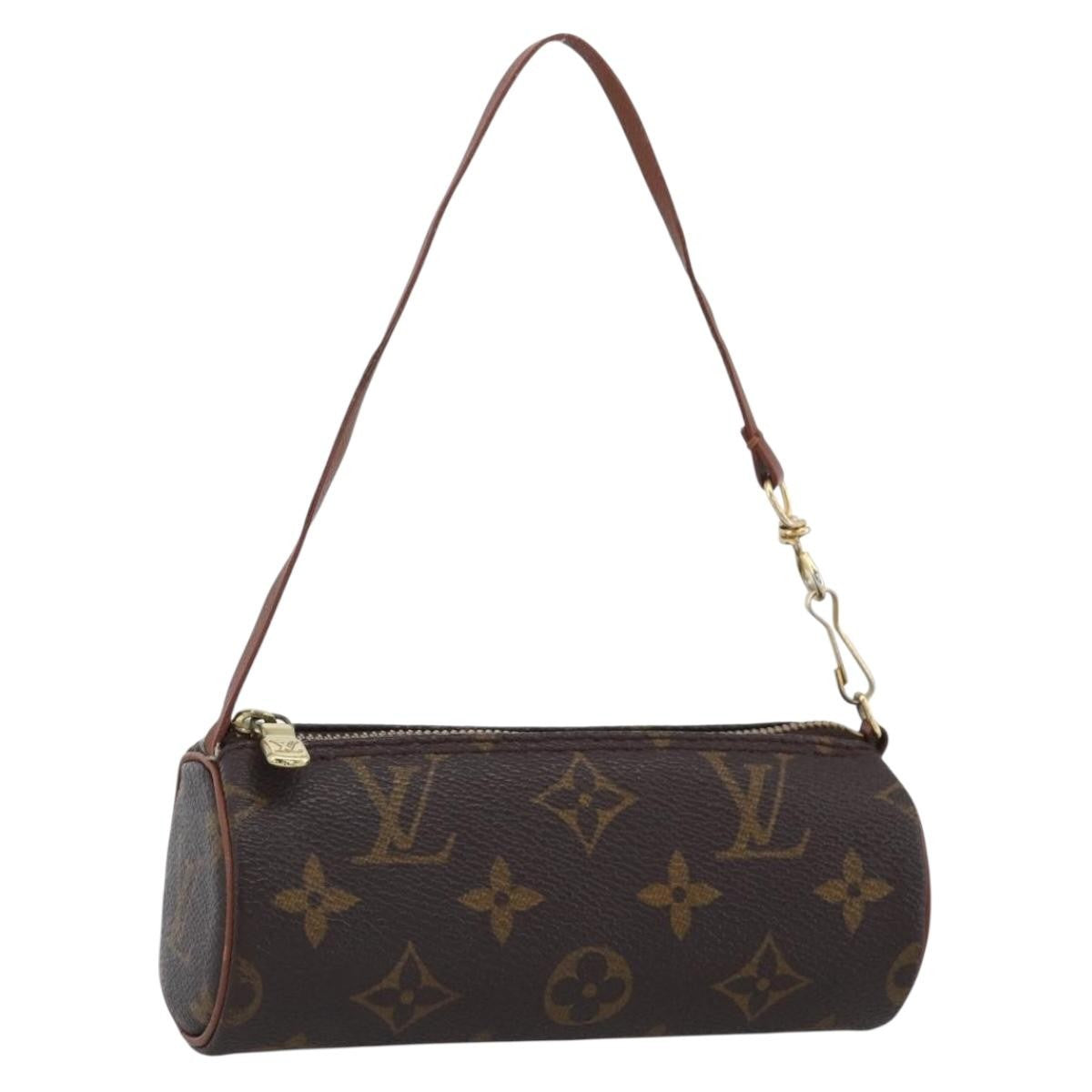 Louis Vuitton Papillon Pochette Monogram Canvas, BROWN, CANVAS, Clutche & pouche