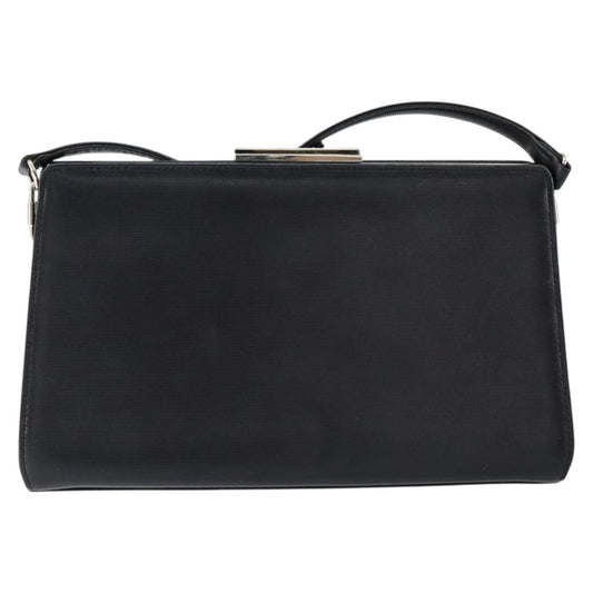 Valentino Garavani Vintage shoulder bag Leather, BLACK, LEATHER, Shoulder bag