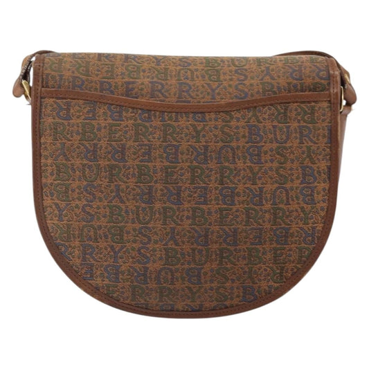 Burberry Flap Shoulder Bag Canvas, BROWN, CANVAS, Shoulder bag