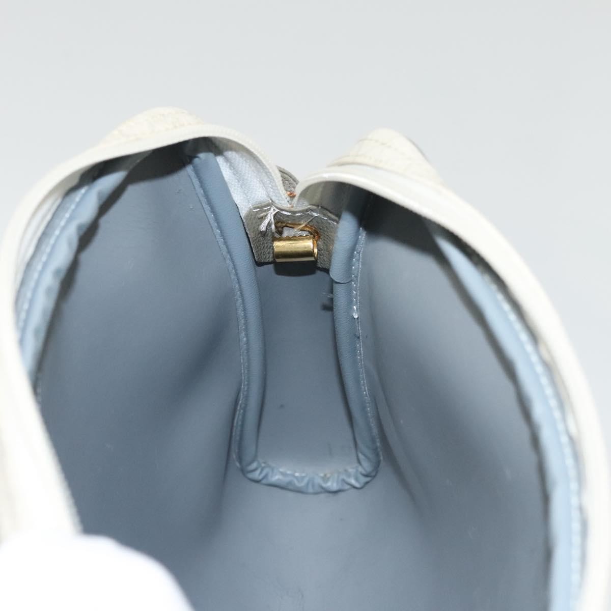 Christian Dior Vintage Honeycomb Shoulder Bag Canvas, WHITE, CANVAS, Shoulder bag