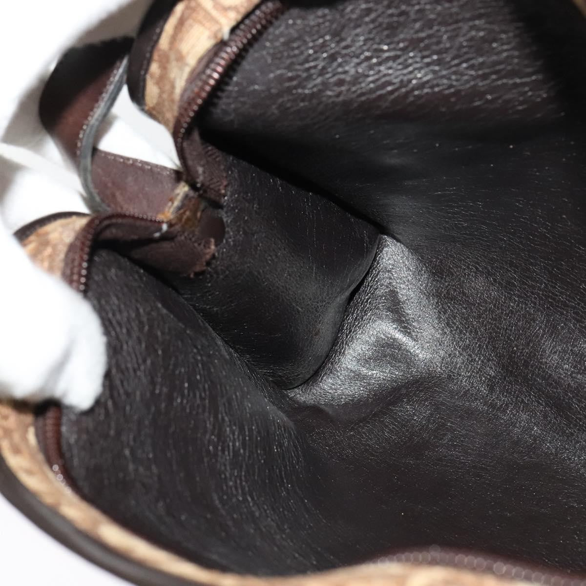 Christian Dior Vintage Trotter Shoulder Bag Canvas, BROWN, CANVAS, Shoulder bag