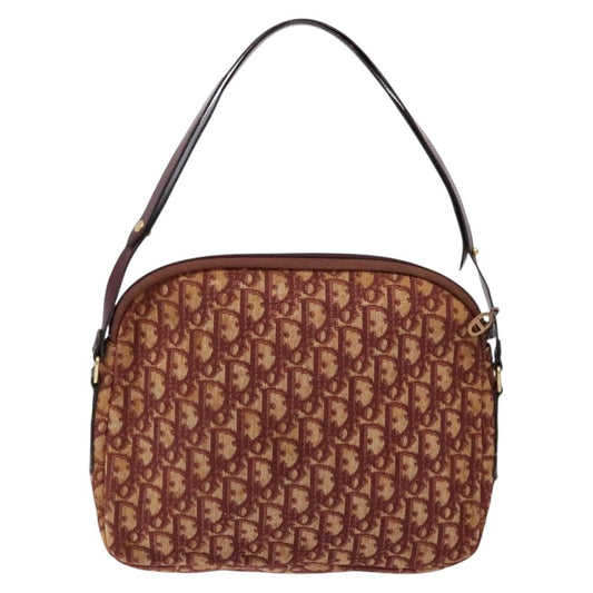 Christian Dior Vintage Trotter Handbag Canvas, RED, CANVAS, Handbag