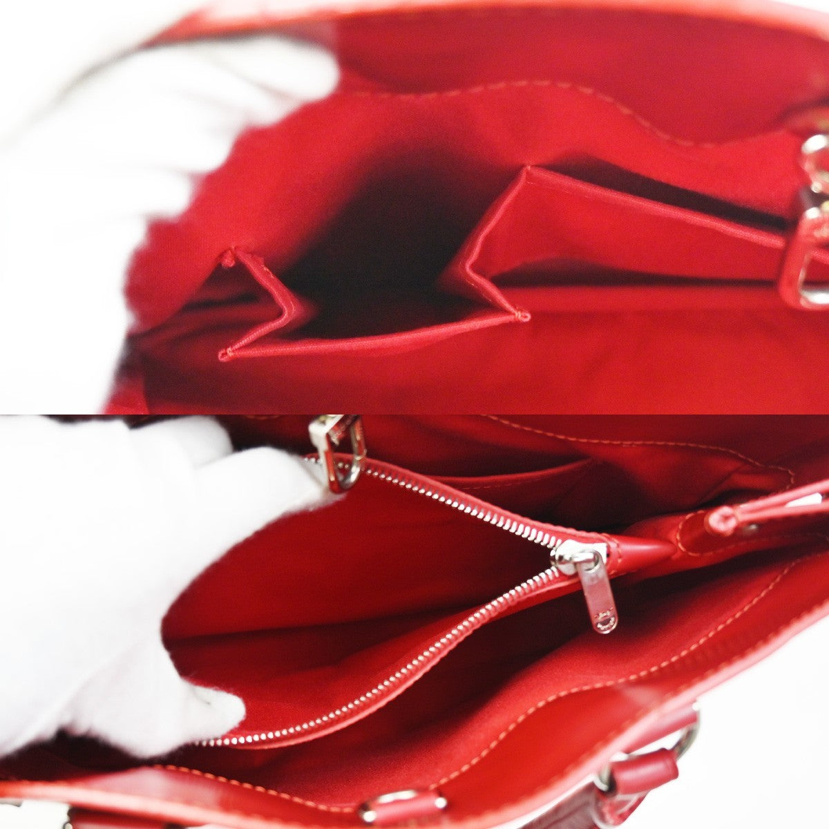 Louis Vuitton Passy Tote Epi Leather, RED, LEATHER, Tote bag