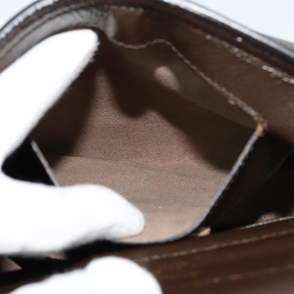 Salvatore Ferragamo Gancini handbag Leather, BROWN, LEATHER, Handbag