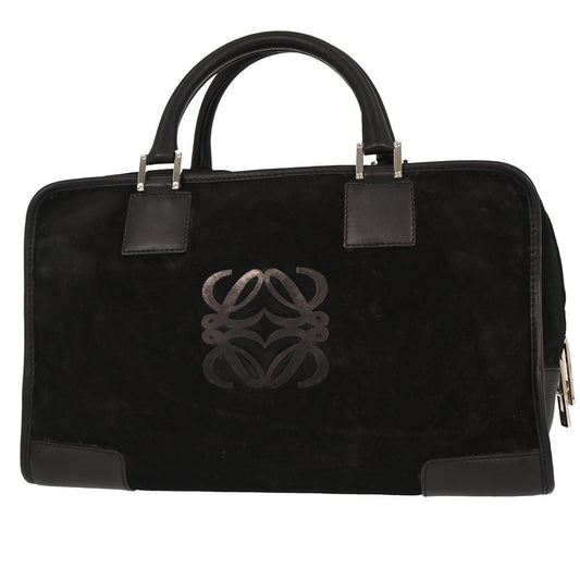 Loewe Amazona Bag Suede, Black, Suede, Handbag