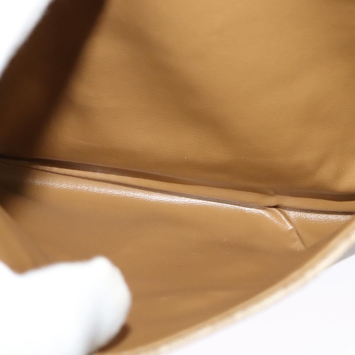 Celine Macadam Shoulder Bag Canvas, BEIGE, CANVAS, Shoulder bag