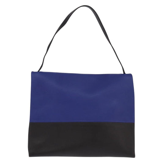 Celine All Soft Bag Leather, BLUE, LEATHER, Handbag