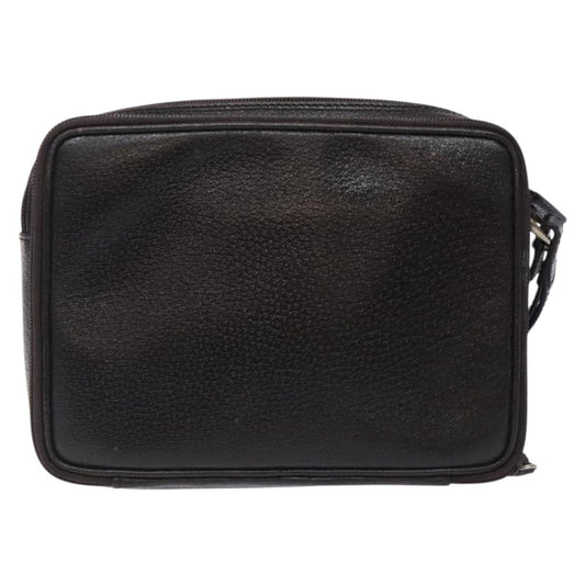 Gucci Zipped Pouch Leather, BROWN, LEATHER, Clutche & pouche