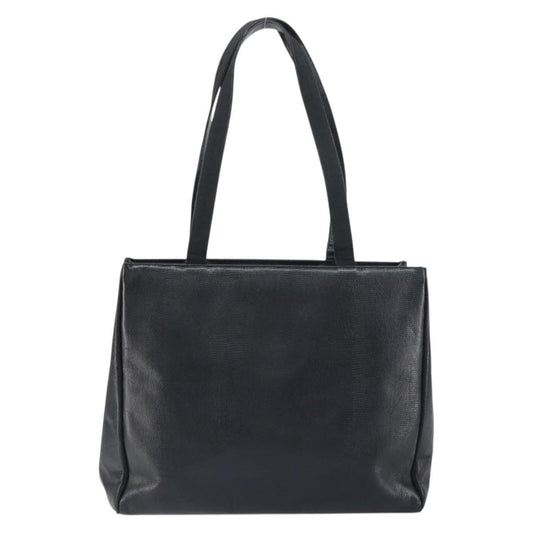 Salvatore Ferragamo Vintage Vara Bow Tote Lizard Embossed Leather, BLACK, LEATHER, Tote bag
