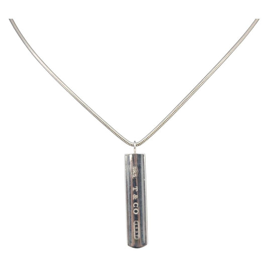 Tiffany & Co. Bar 1837 Pendant necklace Silver 925, SILVER, SILVER, Necklace