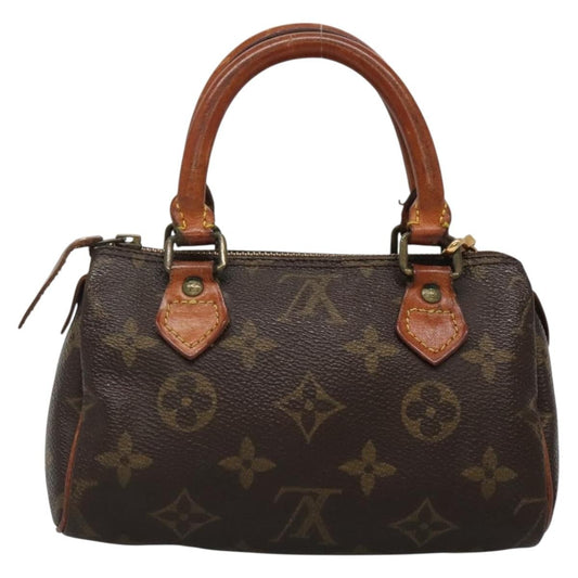 Louis Vuitton Speedy Mini HL Handbag Monogram Canvas, BROWN, CANVAS, Handbag