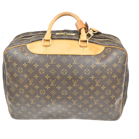 Louis Vuitton Alize Bag Monogram Canvas, BROWN, CANVAS, Travel bag