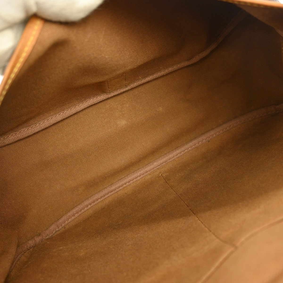 Louis Vuitton Saumur Handbag Monogram Canvas, BROWN, CANVAS, Shoulder bag