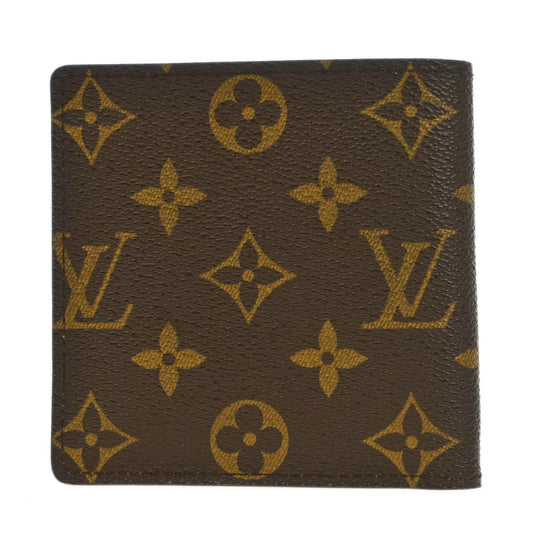 Louis Vuitton Bifold Card Case Monogram Canvas, BROWN, CANVAS, Wallets