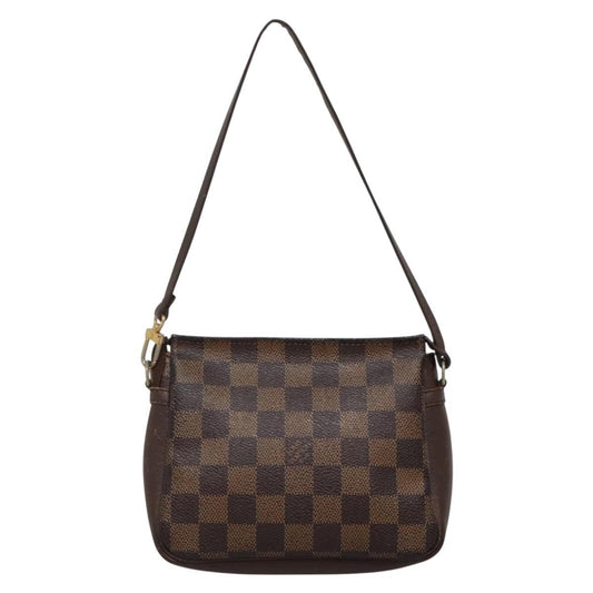 Louis Vuitton Trousse Make Up Bag Damier, BROWN, CANVAS, Clutche & pouche
