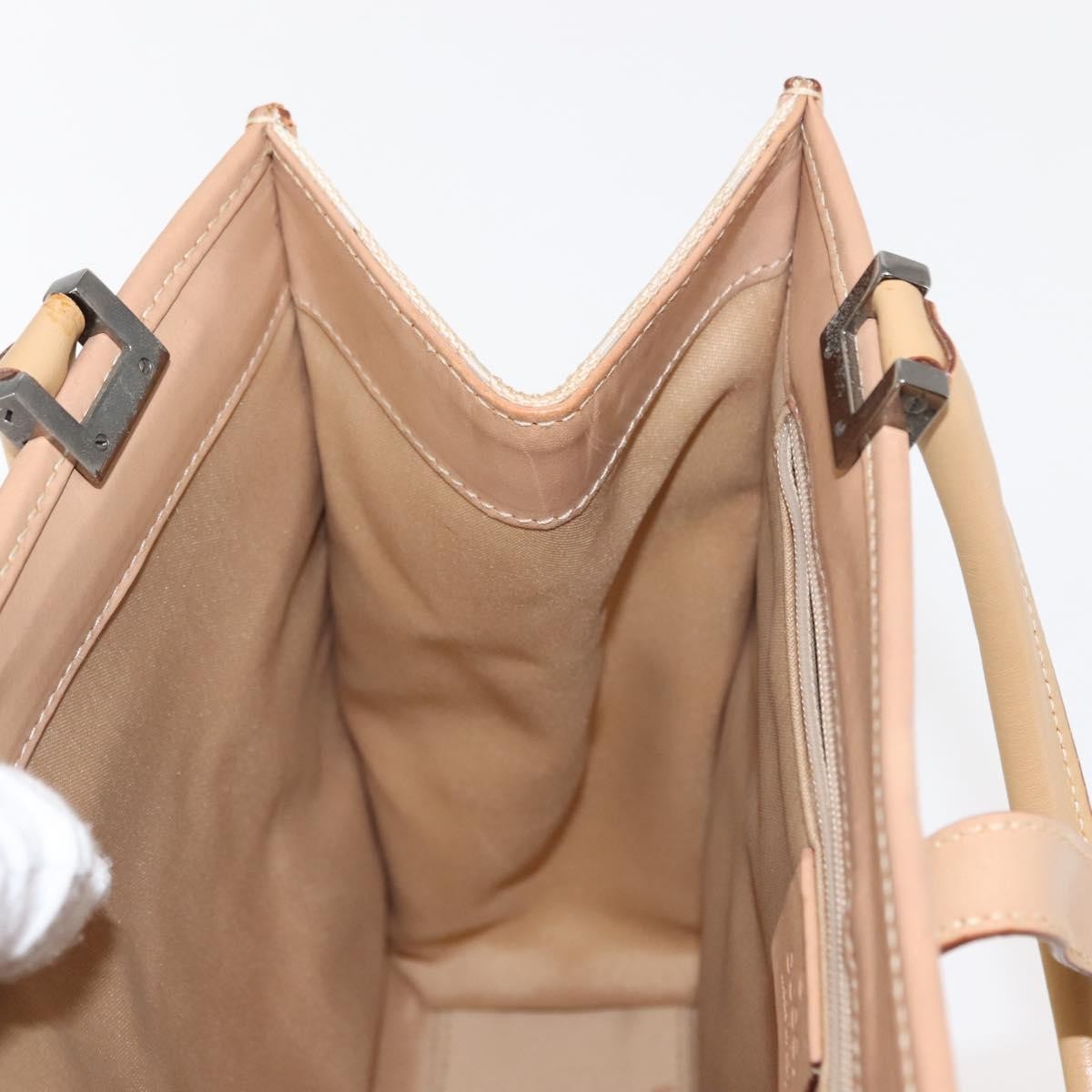 Gucci Vintage Jackie Handbag Canvas, BEIGE, CANVAS, Handbag