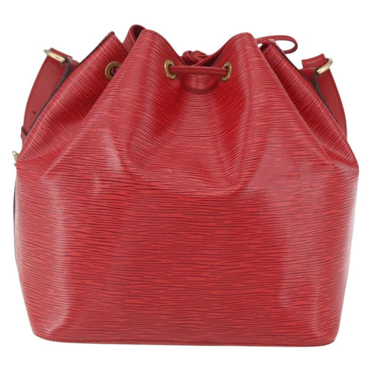 Louis Vuitton Petit Noe Handbag Epi Leather, RED, LEATHER, Shoulder bag