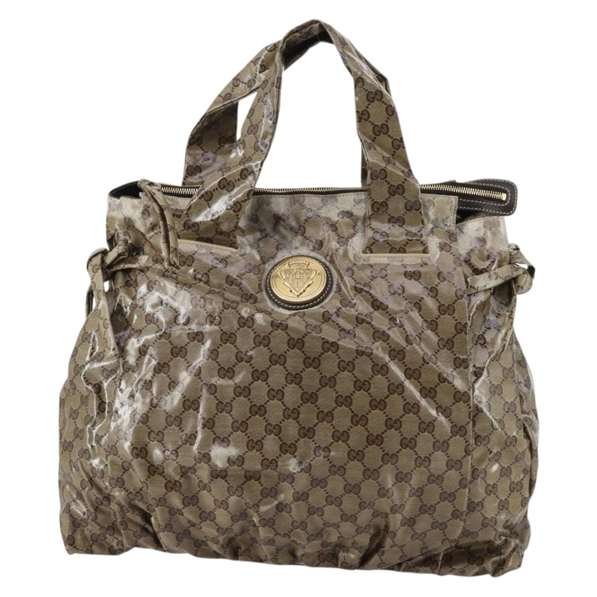 Gucci Hysteria Tote GG Coated Canvas, BEIGE, CANVAS, Tote bag
