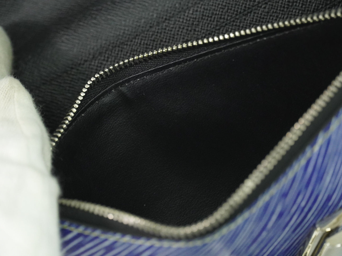 Louis Vuitton Twist Chain Wallet Epi Leather, BLUE, DENIM_JEANS, Shoulder bag