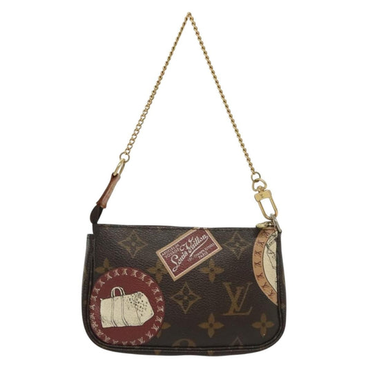 Louis Vuitton Pochette Accessoires Monogram Canvas, BROWN, CANVAS, Clutche & pouche