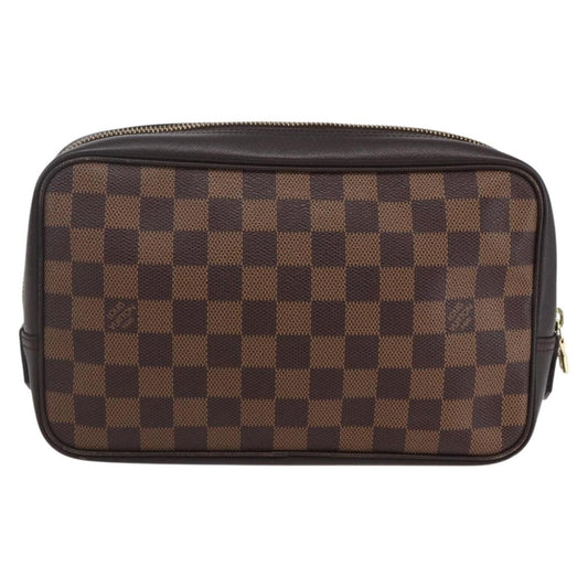 Louis Vuitton Trousse Toilette Damier Canvas, BROWN, CANVAS, Clutche & pouche