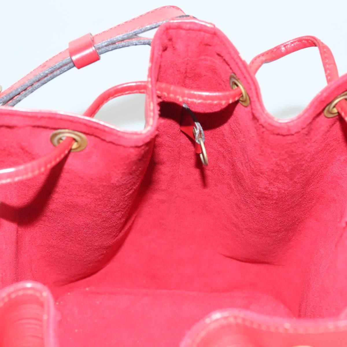 Louis Vuitton Petit Noe Handbag Epi Leather, RED, LEATHER, Shoulder bag