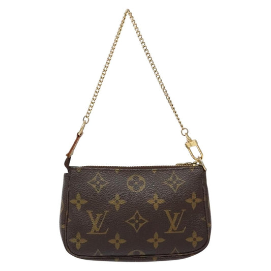 Louis Vuitton Mini pochette accessoires Canvas, BROWN, CANVAS, Clutche & pouche