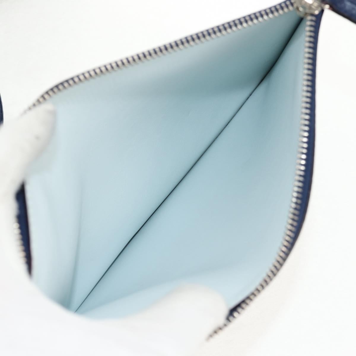 Christian Dior Diorissimo Tote Pebbled Leather, NAVY, LEATHER, Tote bag