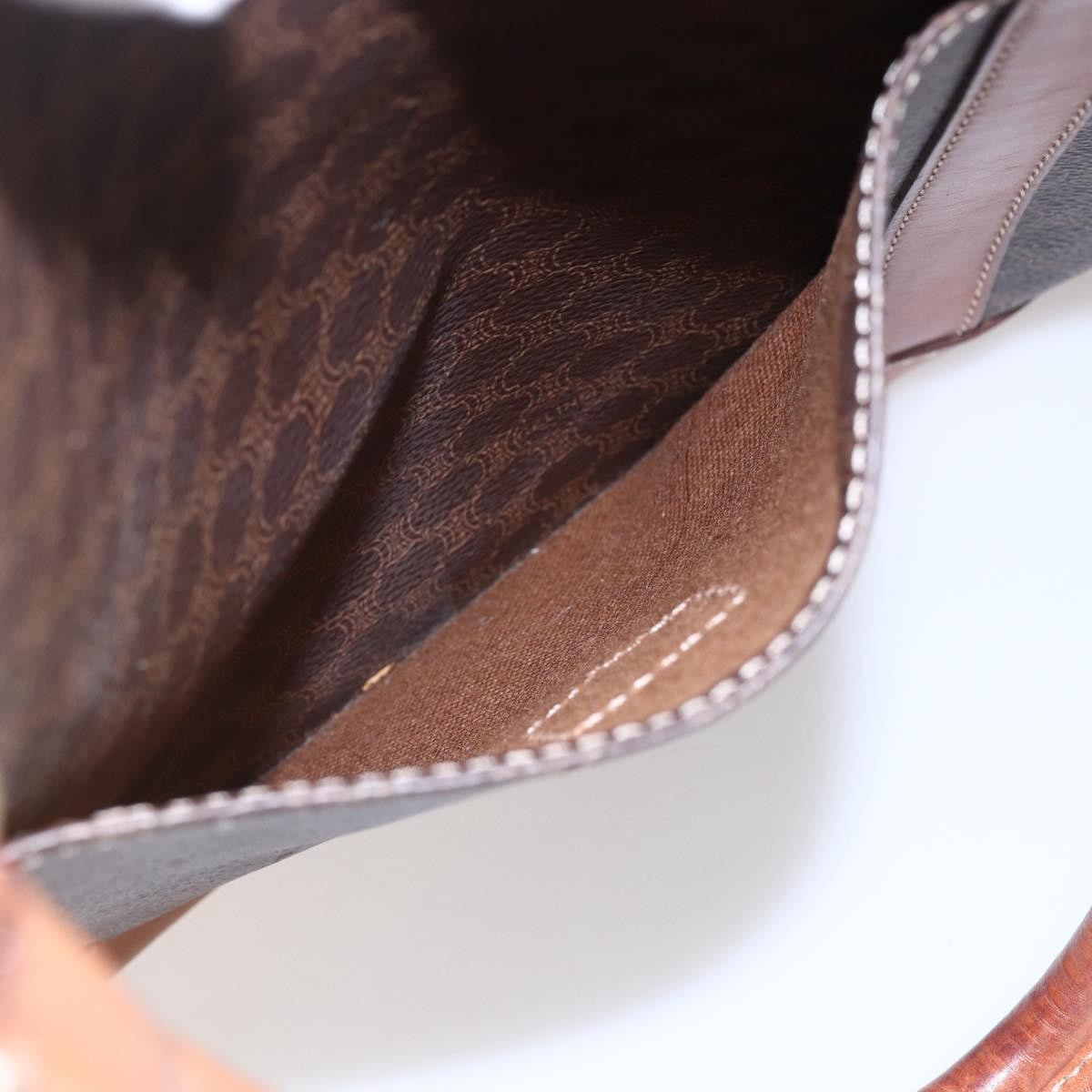 Celine Vintage Macadam Tote bag Canvas, BROWN, CANVAS, Tote bag