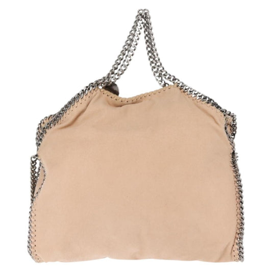 Stella McCartney Falabella Fold Over Bag Faux Suede, BEIGE, SUEDE, Crossbody bag