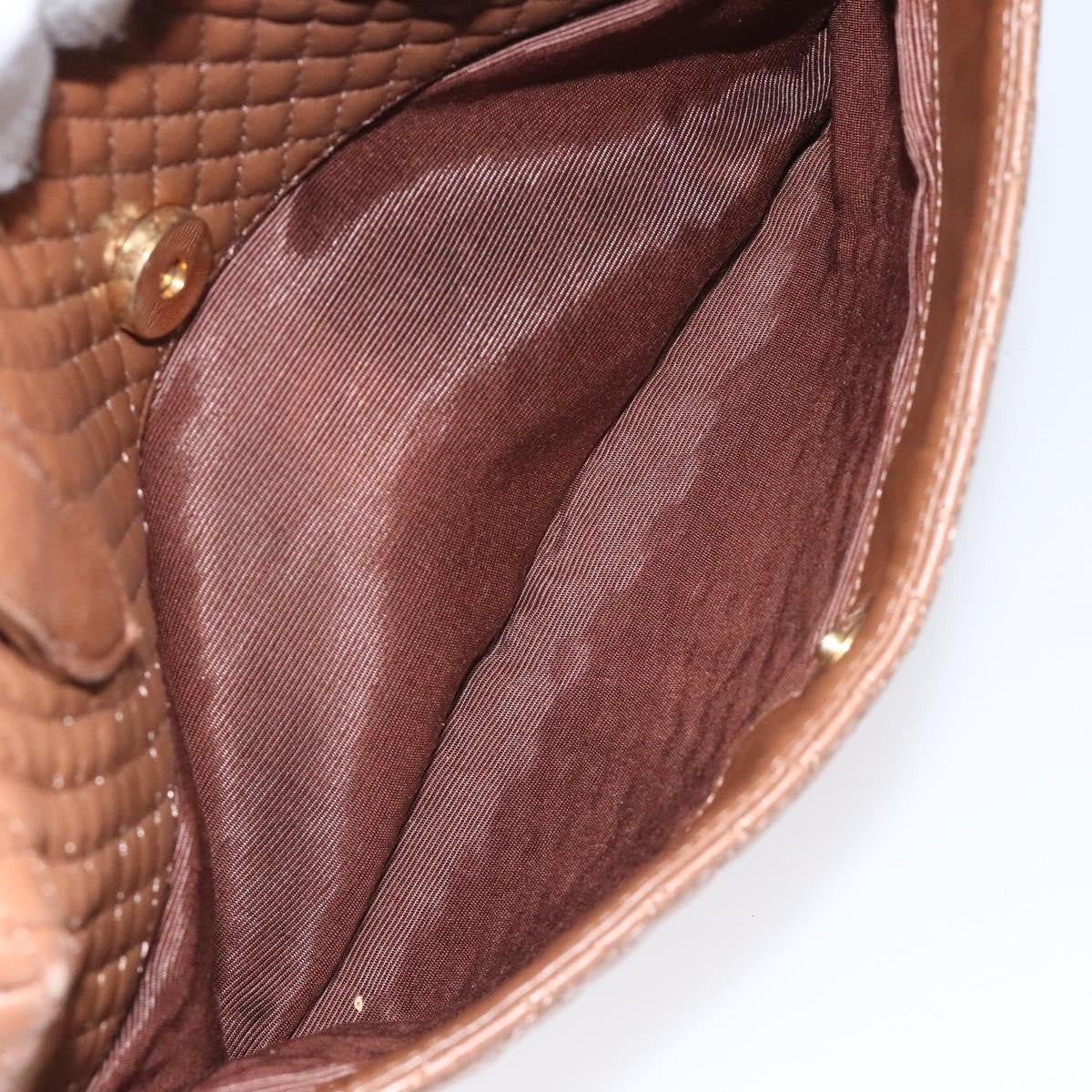 Bally Vintage Handbag Quilted Leather, Brown, Leather, Handbag
