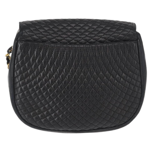 Bally Vintage Shoulder Bag Leather, BLACK, LEATHER, Shoulder bag