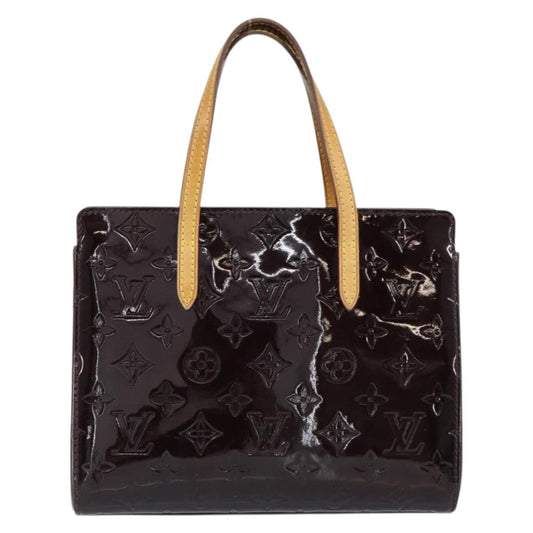 Louis Vuitton Catalina Handbag Monogram Vernis, PURPLE, PATENT_LEATHER, Handbag