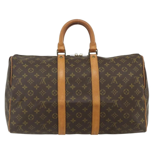 Louis Vuitton Keepall Bag Monogram Canvas, Brown, Canvas, Travel Bag
