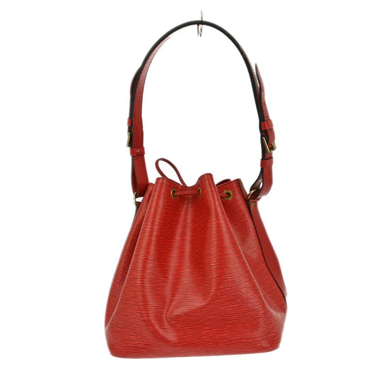 Louis Vuitton Petit Noe Handbag Epi Leather, RED, LEATHER, Shoulder bag