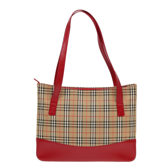 Burberry Nova Check Tote canvas check pattern, BEIGE, CANVAS, Tote bag
