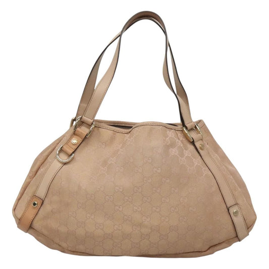 Gucci Abbey Shoulder Bag GG Canvas, BEIGE, CANVAS, Tote bag