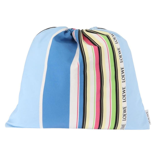 Loewe Drawstring Pouch Printed Canvas, BLUE, CANVAS, Bag