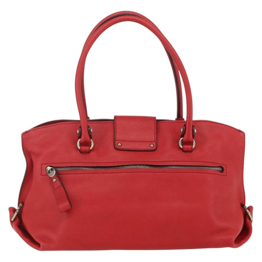 Salvatore Ferragamo Soft Sofia Tote Leather, RED, LEATHER, Tote bag