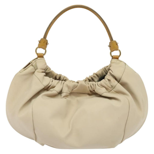 Salvatore Ferragamo Vala Handbag Nylon, BEIGE, NYLON, Handbag
