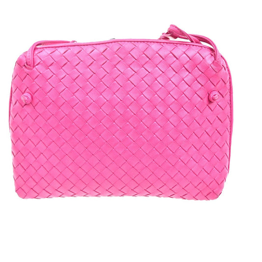 Bottega Veneta Nodini Crossbody Bag Intrecciato Nappa, PINK, LEATHER, Shoulder bag