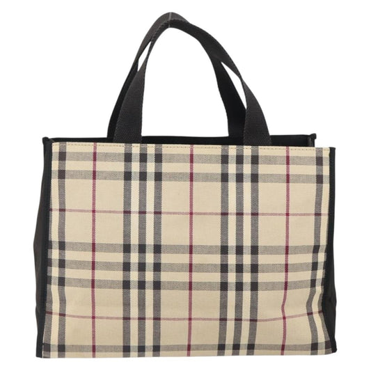 Burberry Nova Check Tote canvas check pattern, BEIGE, CANVAS, Tote bag