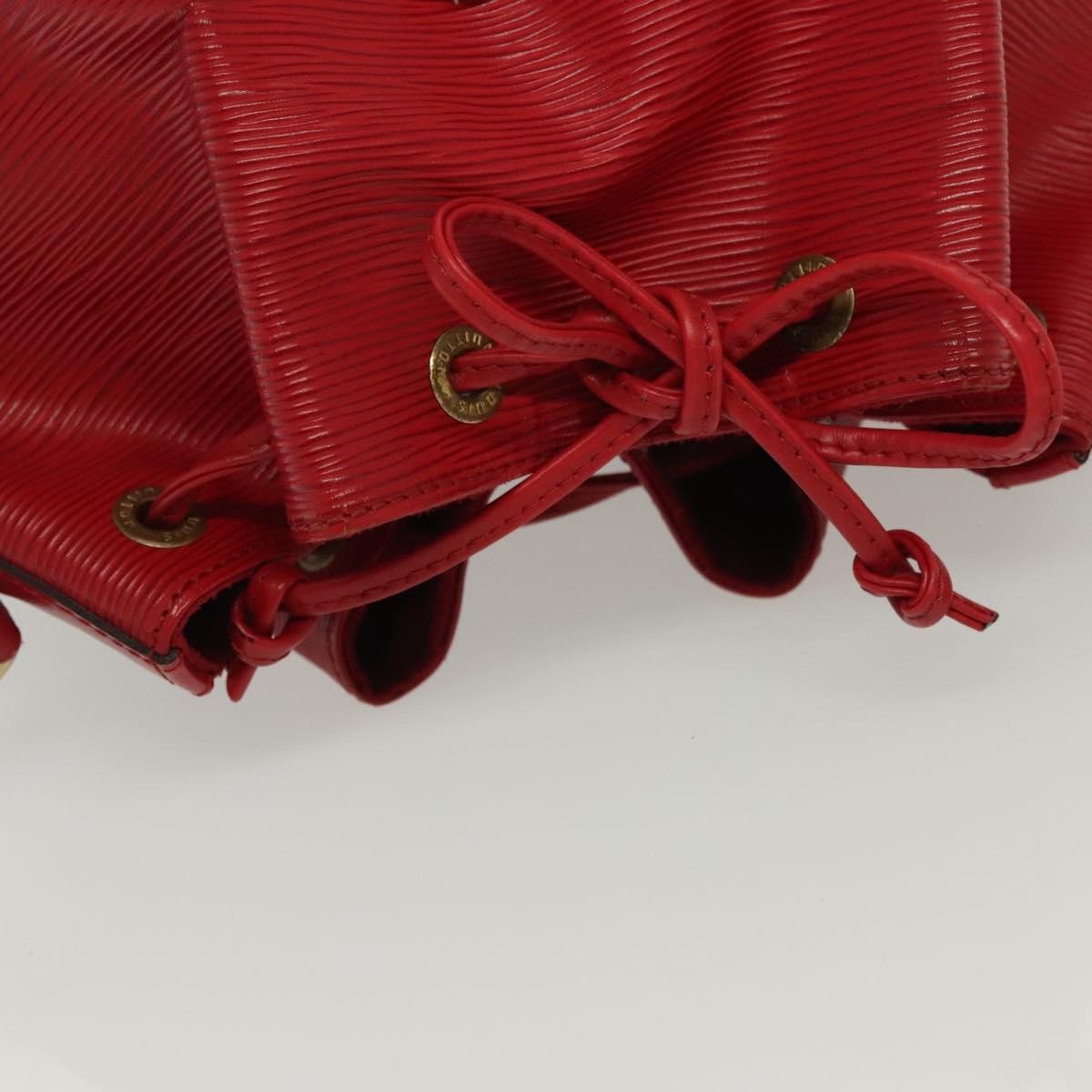 Louis Vuitton Petit Noe Handbag Epi Leather, RED, LEATHER, Shoulder bag