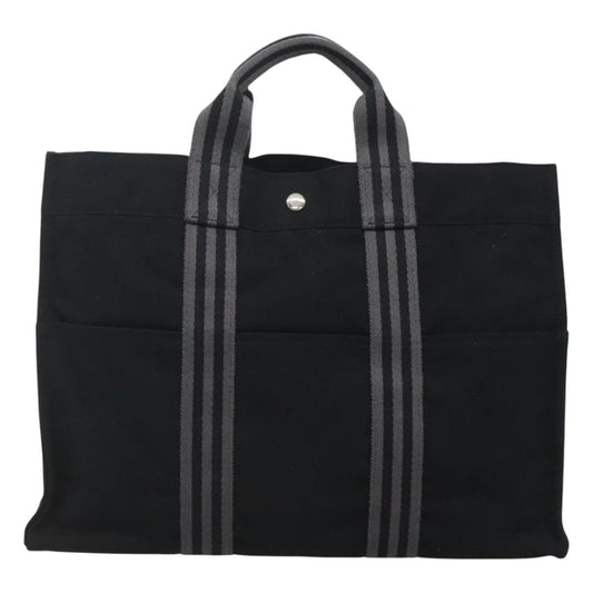 Hermes Fourre-tout Herline Fourre-tout Herline, BLACK, CANVAS, Tote bag