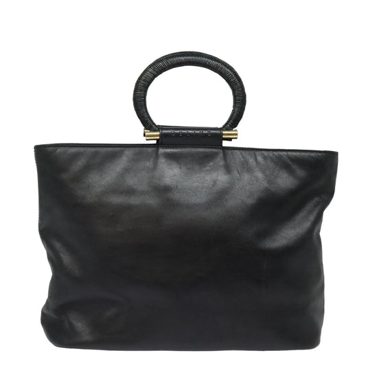 Celine Handbag Leather, BLACK, LEATHER, Handbag