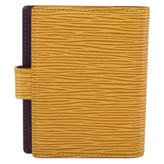 Louis Vuitton Agenda Cover Epi Leather, YELLOW, LEATHER, Wallets