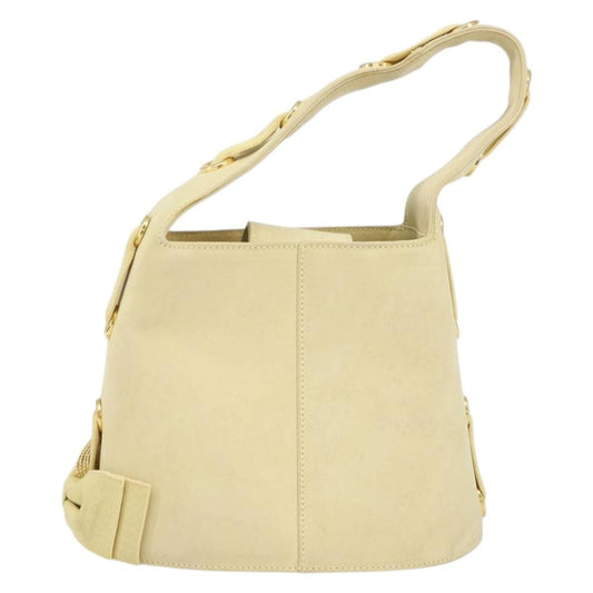 Salvatore Ferragamo Vala Handbag Suede, GOLD, SUEDE, Handbag